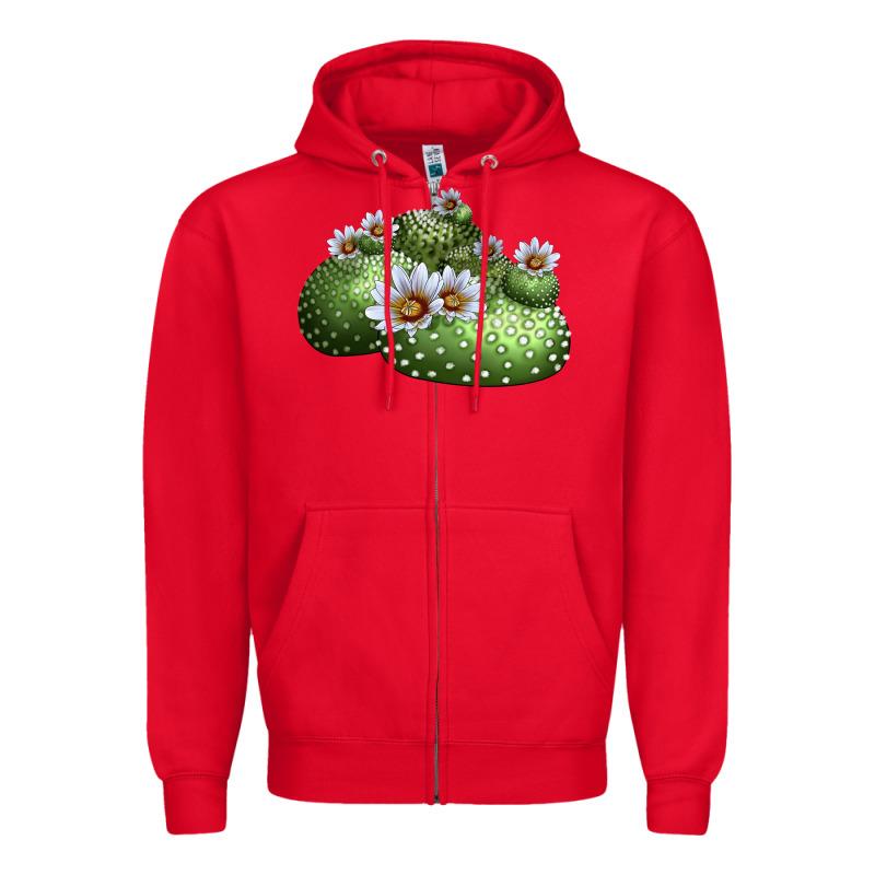 Blossfeldia Cactus Zipper Hoodie by LillyAllenDesigns | Teevron