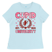 Baby Blue cupid university Ladies Tee - LillyAllenDesigns