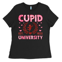Black cupid university Ladies Tee - LillyAllenDesigns