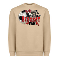Mushroom little brother biggest fan soccer Heavyweight Sweatshirt - FaDigitalArtStudio