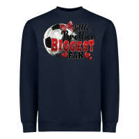 Navy little brother biggest fan soccer Heavyweight Sweatshirt - FaDigitalArtStudio