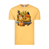 Vintage Mustard Fall Truck Vintage Tee - texasbilliewilder