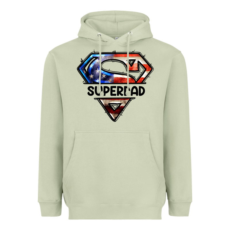 American Superdad Heavyweight Hoodie by LillyAllenDesigns | Teevron