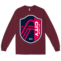 Burgundy st. louis city sc Long Sleeve Tee - lanVoArt