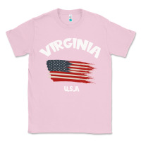 Bubblegum Pink VIRGINIA U.S.A Classic Tee - Bettercallsaul