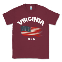 Burgundy VIRGINIA U.S.A Classic Tee - Bettercallsaul