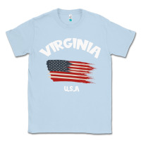 Dusty Blue VIRGINIA U.S.A Classic Tee - Bettercallsaul