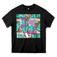 Black love nail and polish with leopard seamless pattern bbs Heavy Core Tee - BundleAndBundleShop