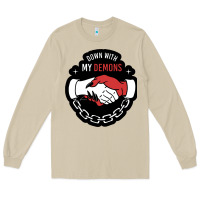 Awesome Down With My Demons  For Gift Adult And Kids Men Women  2021 Long Sleeve Tee | Teevron