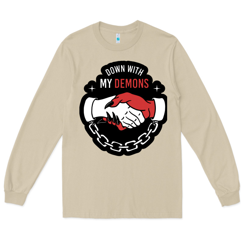 Awesome Down With My Demons  For Gift Adult And Kids Men Women  2021 Long Sleeve Tee by lanVoArt | Teevron