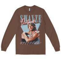Chestnut patrick swayze 90s styled retro graphic design gift Long Sleeve Tee - lanVoArt