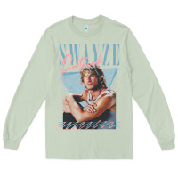 Matcha patrick swayze 90s styled retro graphic design gift Long Sleeve Tee - lanVoArt
