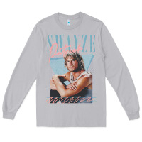 Moon Dust patrick swayze 90s styled retro graphic design gift Long Sleeve Tee - lanVoArt