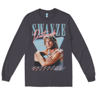 Smoke patrick swayze 90s styled retro graphic design gift Long Sleeve Tee - lanVoArt