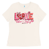 Bone love like jesus la Ladies Tee - LillyAllenDesigns