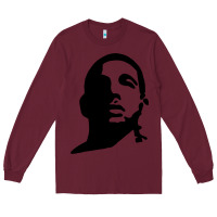 Burgundy d.r.a.k.e Long Sleeve Tee - lanVoArt