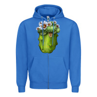 True Royal Blossfeldia Cactus Zipper Hoodie - LillyAllenDesigns