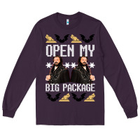 Plum what we do in the shadows christmas sweater design—open my big packa Long Sleeve Tee - lanVoArt