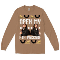Toasted Coconut what we do in the shadows christmas sweater design—open my big packa Long Sleeve Tee - lanVoArt