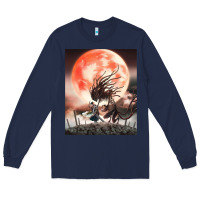 Navy bloodborne 99 Long Sleeve Tee - lanVoArt