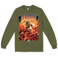 Army Green doom 1993 poster pc fps Long Sleeve Tee - lanVoArt