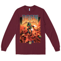 Burgundy doom 1993 poster pc fps Long Sleeve Tee - lanVoArt
