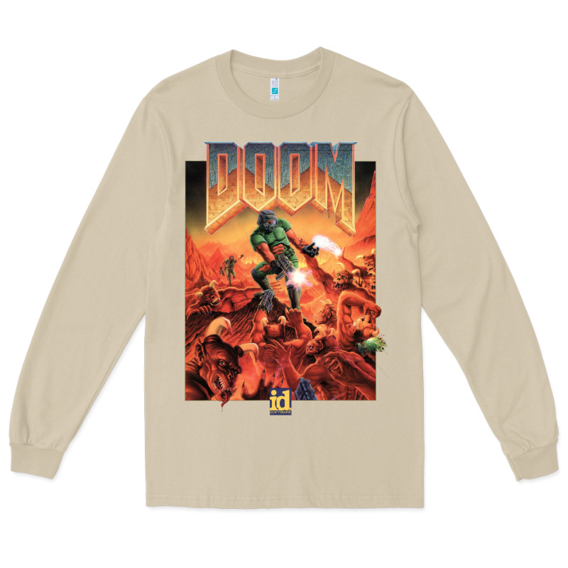 Doom 1993 Poster Pc Fps Long Sleeve Tee by lanVoArt | Teevron