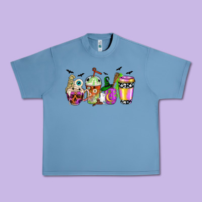 Halloween Coffee Cups Urban Heavy Tee Designed By Nancycooperartshop