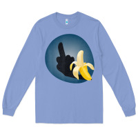Colony Blue Dirty Joke Halloween Costume Joke Middle Finger Banana Long Sleeve Tee - lanVoArt