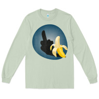 Matcha Dirty Joke Halloween Costume Joke Middle Finger Banana Long Sleeve Tee - lanVoArt