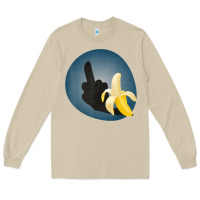 Mushroom Dirty Joke Halloween Costume Joke Middle Finger Banana Long Sleeve Tee - lanVoArt