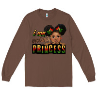 Chestnut i am melanin princess black peekaboo Long Sleeve Tee - CowGirlArtShop
