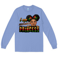 Colony Blue i am melanin princess black peekaboo Long Sleeve Tee - CowGirlArtShop