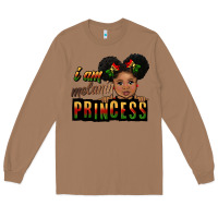 Toasted Coconut i am melanin princess black peekaboo Long Sleeve Tee - CowGirlArtShop