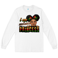White i am melanin princess black peekaboo Long Sleeve Tee - CowGirlArtShop