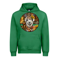 Emerald western alpaca Urban Hoodie - BarkalooDesign