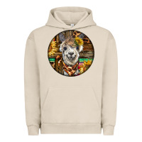 Pigment French Oak western alpaca Urban Hoodie - BarkalooDesign