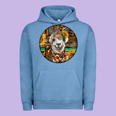 Western Alpaca Urban Hoodie Designed By Barkaloodesign