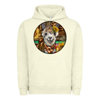 Pigment Pistachio western alpaca Urban Hoodie - BarkalooDesign