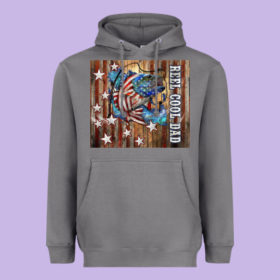 Western Reel Cool Dad American Heavyweight Hoodie Designed By Lillyallendesigns