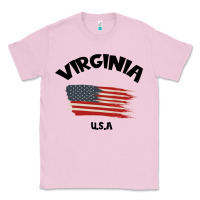 Bubblegum Pink VIRGINIA U.S.A Classic Tee - Bettercallsaul