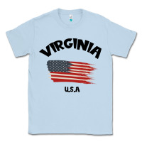 Dusty Blue VIRGINIA U.S.A Classic Tee - Bettercallsaul