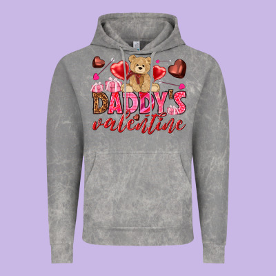 Daddy's Valentine Vintage Hoodie Designed By Howdyjamesfarm