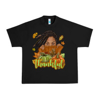Black Thankful Fall with black girl Urban Heavy Tee - NancyCooperArtShop