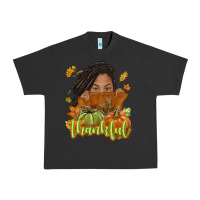 Pigment Black Thankful Fall with black girl Urban Heavy Tee - NancyCooperArtShop