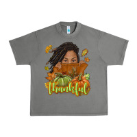Tornado Thankful Fall with black girl Urban Heavy Tee - NancyCooperArtShop