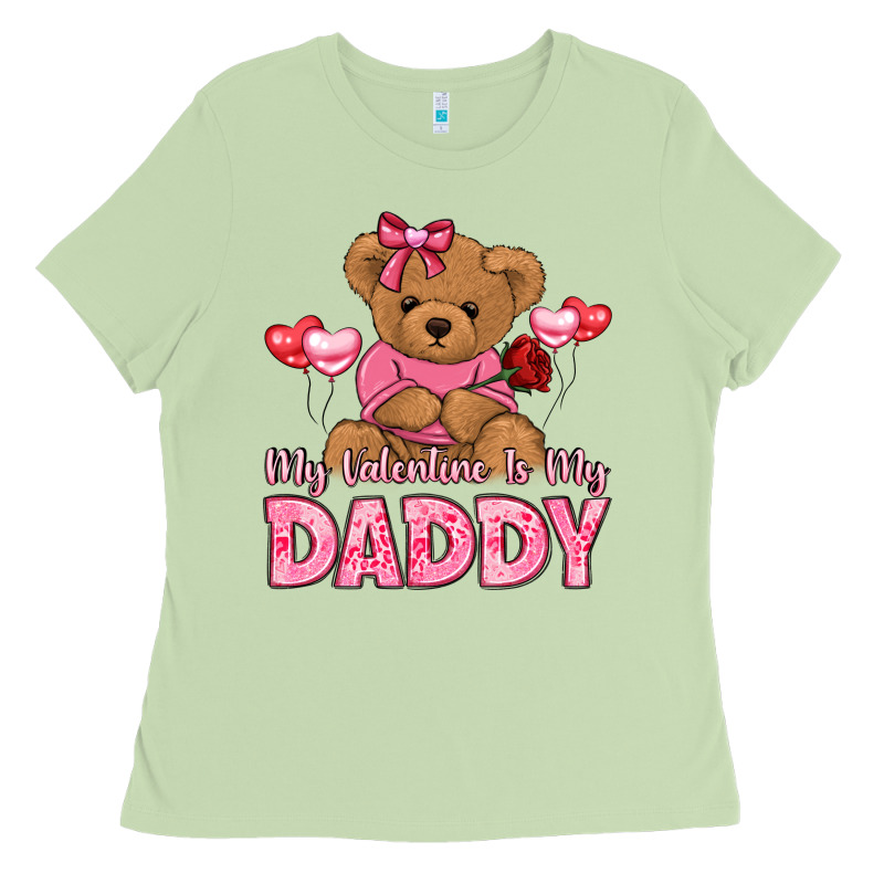 My Valentine Is My Daddy Ladies Tee by LillyAllenDesigns | Teevron