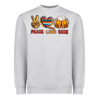 Peace Love Beer Bbs Heavyweight Sweatshirt | Teevron