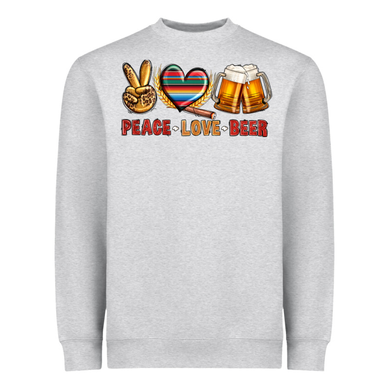 Peace Love Beer Bbs Heavyweight Sweatshirt by BundleAndBundleShop | Teevron