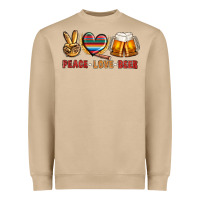 Mushroom peace love beer bbs Heavyweight Sweatshirt - BundleAndBundleShop